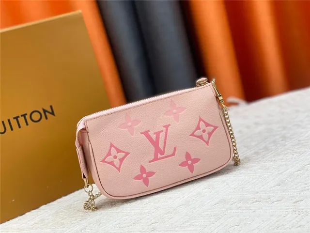 Louis Vuitton Beige Gold Monogram-Printed Leather Floral Motifs Chain Bag 7