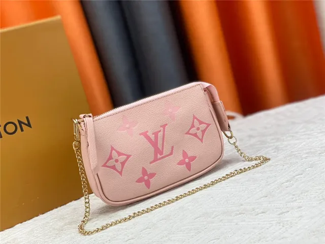 Louis Vuitton Beige Gold Monogram-Printed Leather Floral Motifs Chain Bag 9