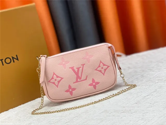Louis Vuitton Beige Gold Monogram-Printed Leather Floral Motifs Chain Bag 10