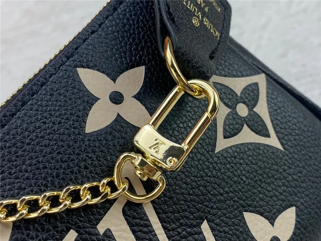 Louis Vuitton Beige Gold Monogram-Printed Leather Floral Motifs Chain Bag 12