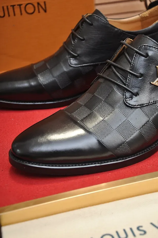 Louis Vuitton أحذية أوكسفورد أسود Damier Check 2