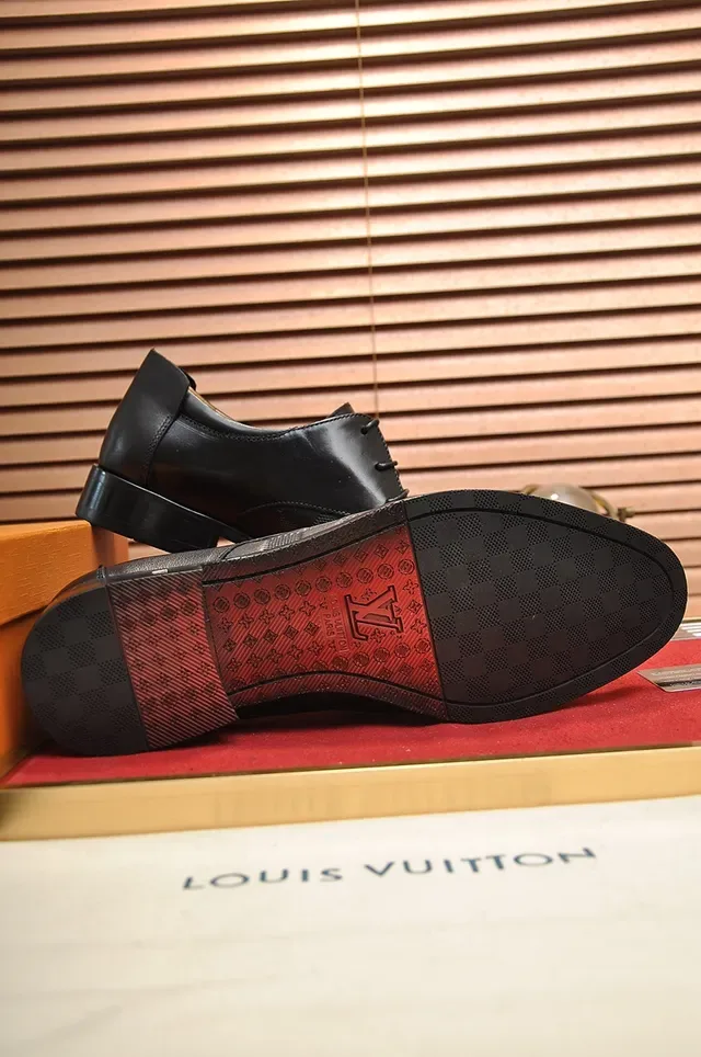Louis Vuitton أحذية أوكسفورد أسود Damier Check 3