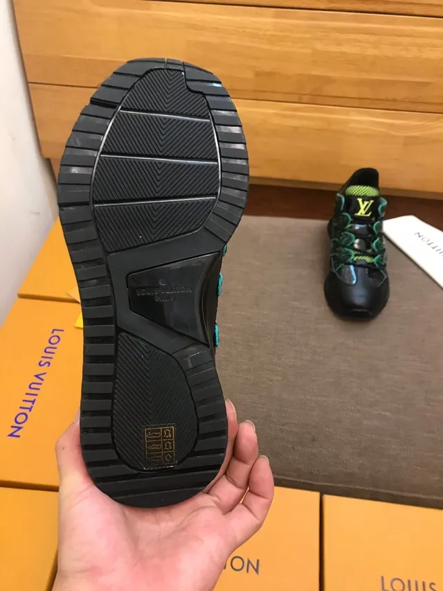 Louis Vuitton Black Green Platform Sole Printed Monogram Upper Chunky Sneakers 5