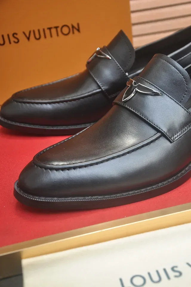 Louis Vuitton Black Leather Penny Loafer 2