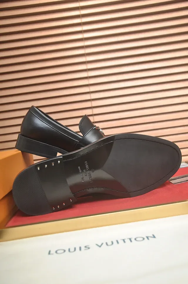 Louis Vuitton Black Leather Penny Loafer 3