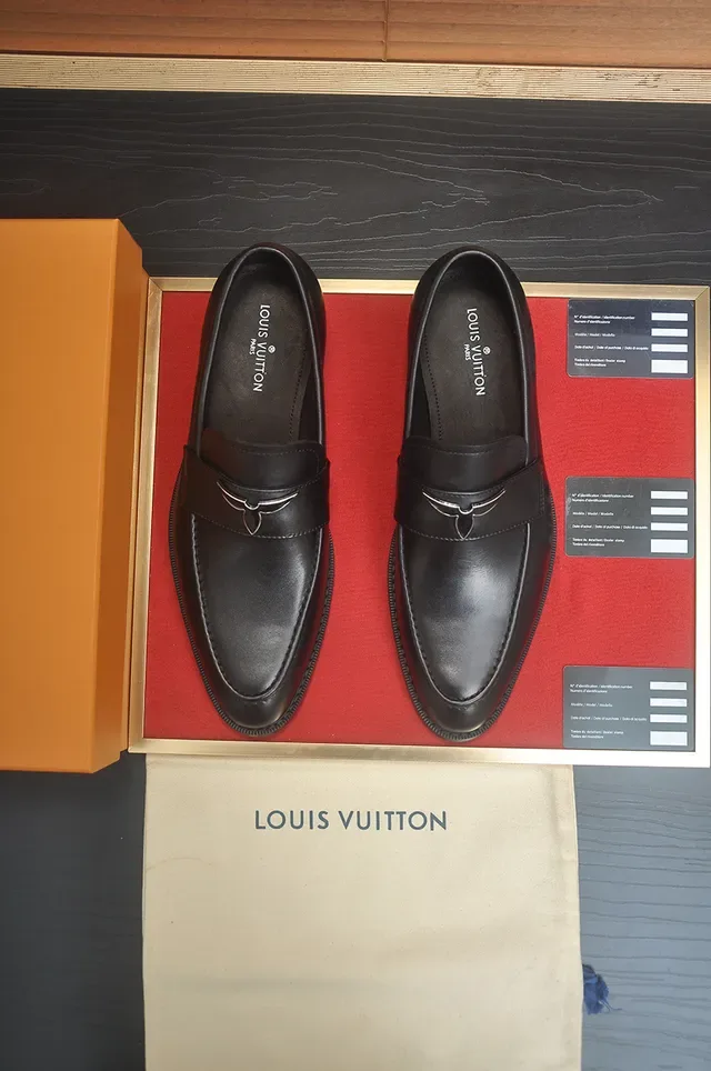 Louis Vuitton Black Leather Penny Loafer 5
