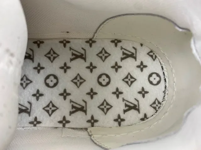 Louis Vuitton Chaussures Lifestyle Semelle Épaisse Stratifiée Avec Tige En Denim Bleu Blanc 8