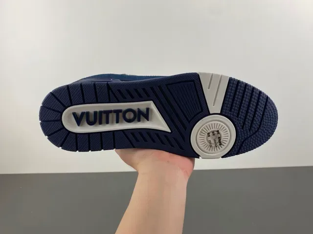 Louis Vuitton Chaussures Lifestyle Semelle Épaisse Stratifiée Avec Tige En Denim Bleu Blanc 9