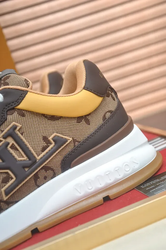 Louis Vuitton Brown Beige Monogram Canvas Oversized LV Logo Lifestyle Sneakers 2
