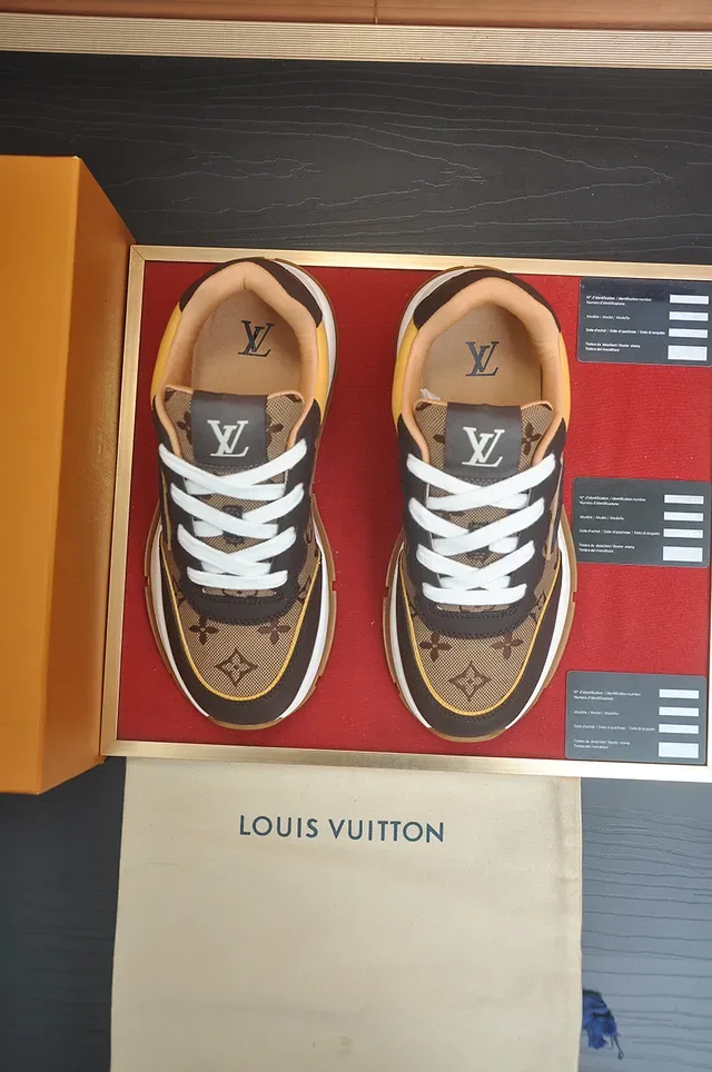 Louis Vuitton Brown Beige Monogram Canvas Oversized LV Logo Lifestyle Sneakers 5