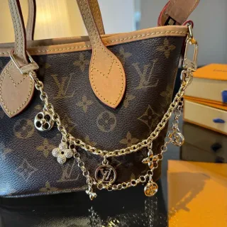 Louis Vuitton Brown Beige Monogram Canvas Vachetta Leather Trim Tote Bag