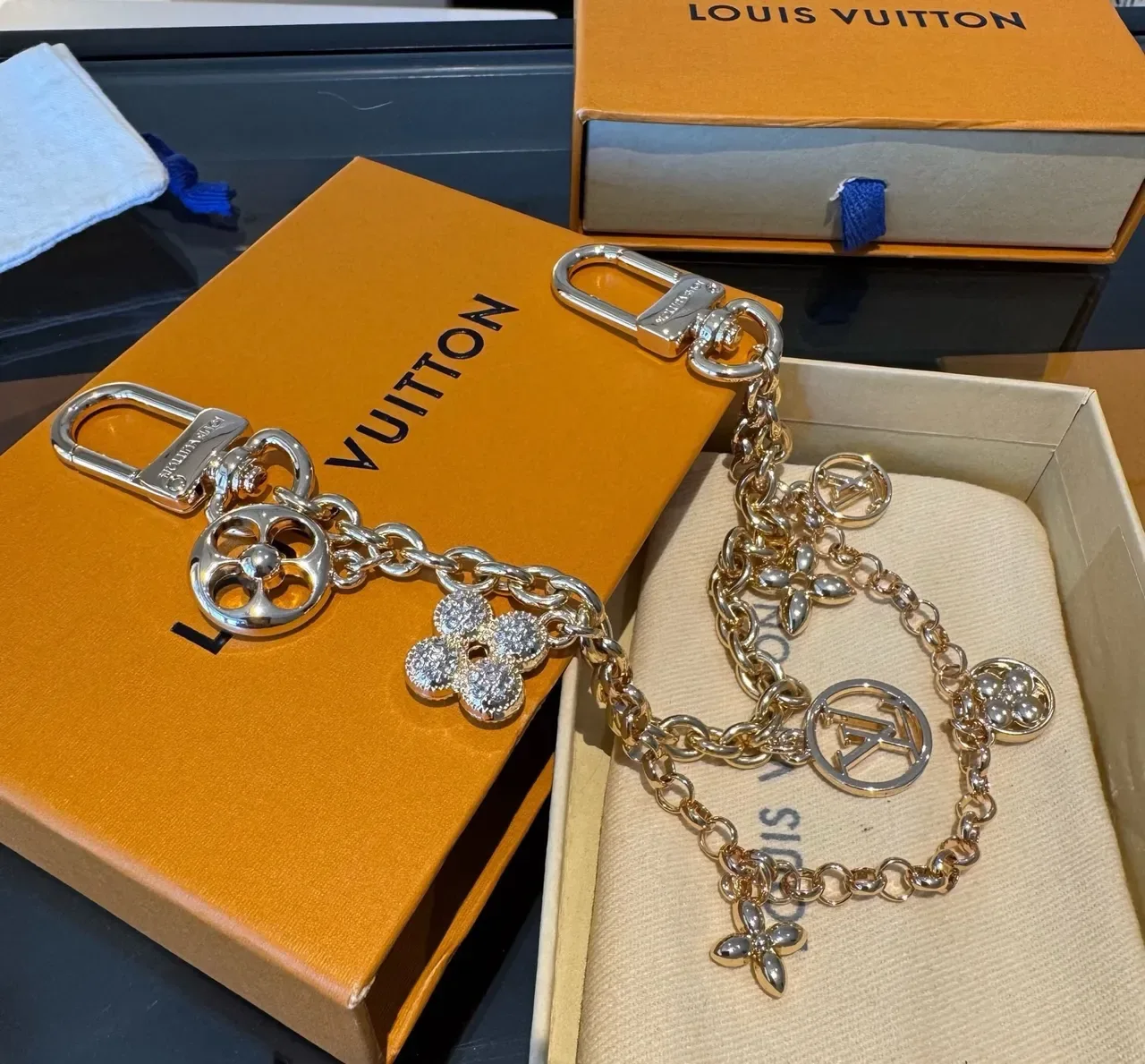 Louis Vuitton حقيبة تاتو مونوغرام كانفاس بني بيج حافة جلد فاشيتا 6