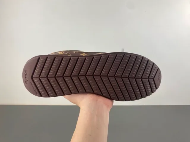 Louis Vuitton Brown Gold Monogram Canvas Embossed LV Logo Lifestyle Sneakers 9
