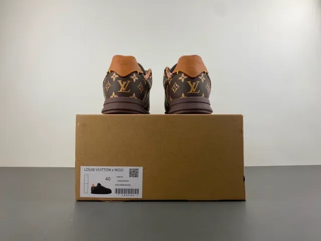 Louis Vuitton Brown Gold Monogram Canvas Embossed LV Logo Lifestyle Sneakers 16