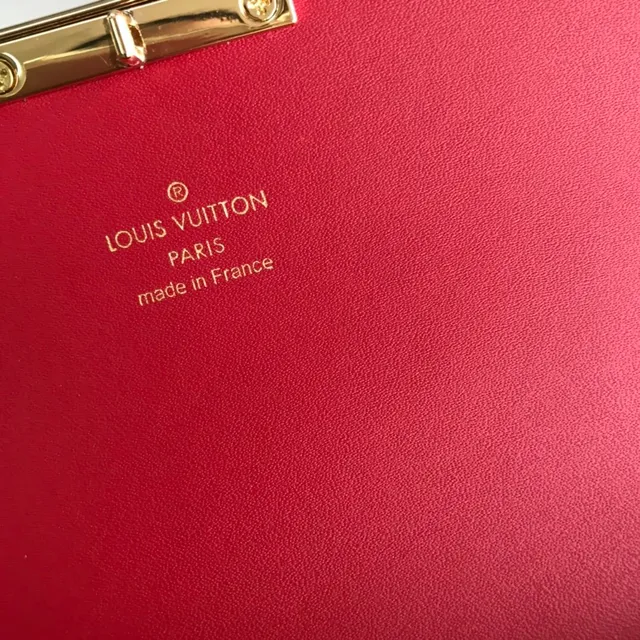 Louis Vuitton Brown Red Monogram Canvas Leather Accent Chain Bag 7