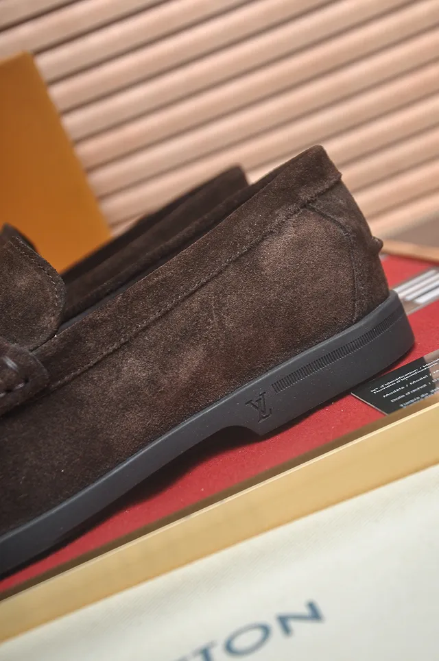 Louis Vuitton Brown Suede Penny Loafer Loafers 2