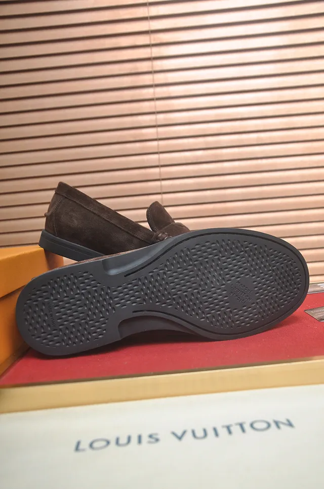 Louis Vuitton Brown Suede Penny Loafer Loafers 3