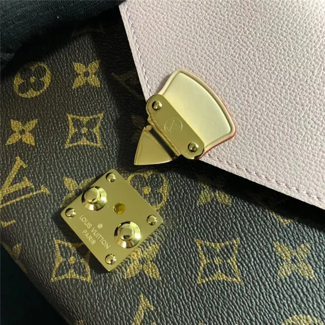 Louis Vuitton Bordeaux Marron Envelope Flap Monogram Canvas Sac à main 2