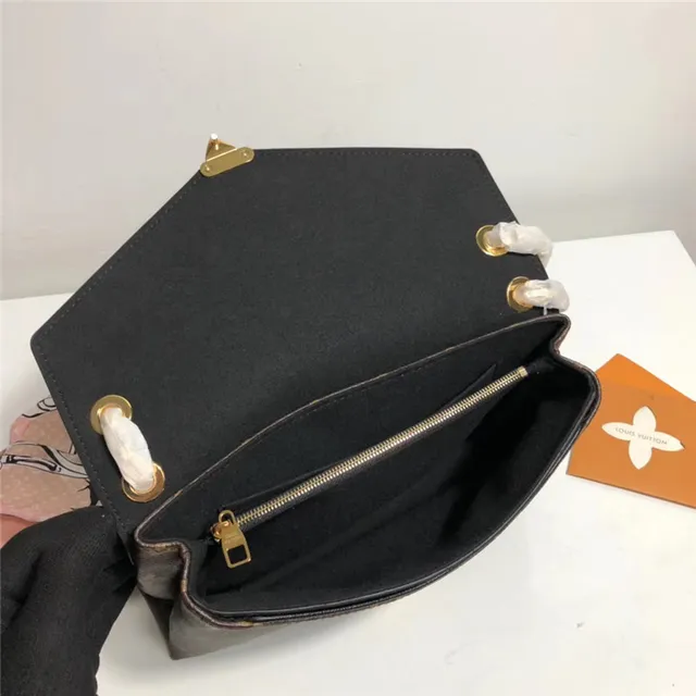 Louis Vuitton Bordeaux Marron Envelope Flap Monogram Canvas Sac à main 11