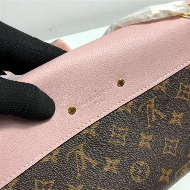 Louis Vuitton Bordeaux Marron Envelope Flap Monogram Canvas Sac à main 12