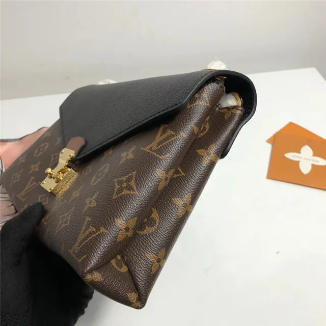 Louis Vuitton Bordeaux Marron Envelope Flap Monogram Canvas Sac à main 14
