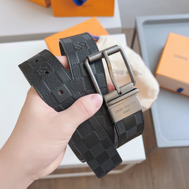 Louis Vuitton Damier Graphite Cinto de couro 4