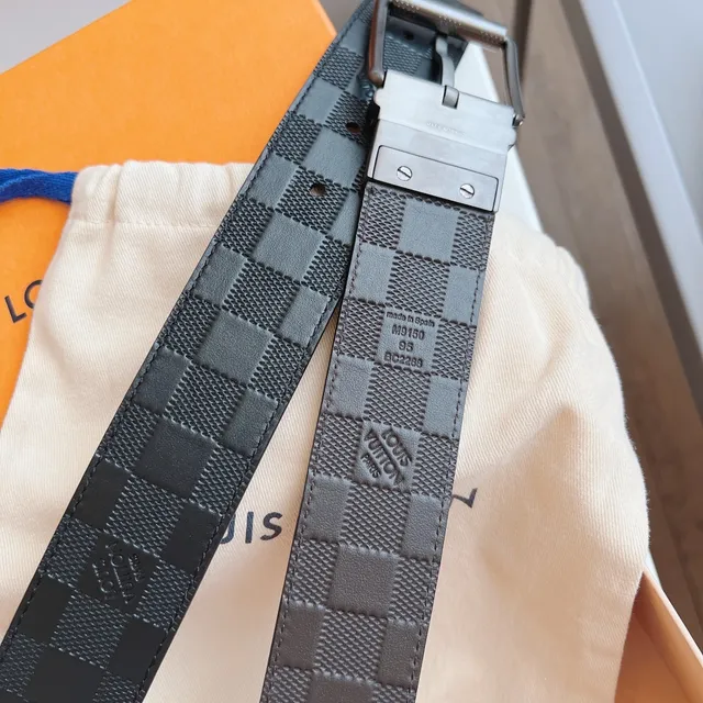 Louis Vuitton Damier Graphite Cinto de couro 6