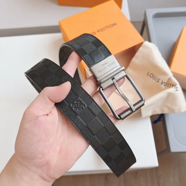 Louis Vuitton Damier Graphite Cinto de couro 8