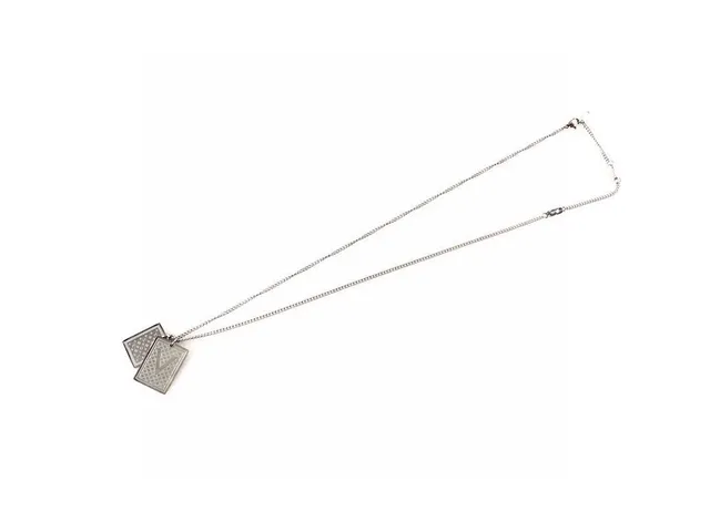 Louis Vuitton Deck of Cards Dual Pendant Silver Tone Necklace 4