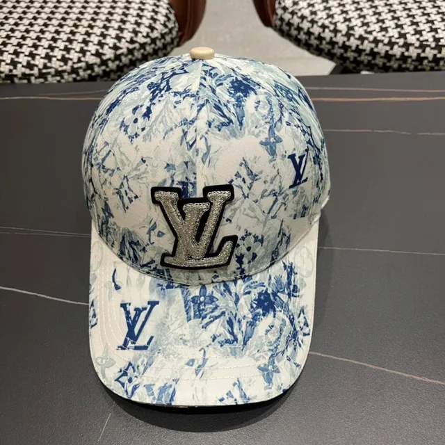 Louis Vuitton Floral Monogram Printed Baseball Cap 3