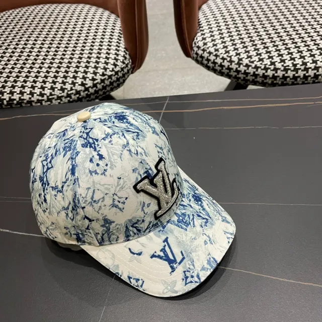 Louis Vuitton Floral Monogram Printed Baseball Cap 5
