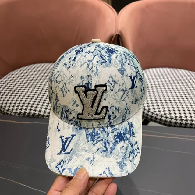 Louis Vuitton Floral Monogram Printed Baseball Cap 6