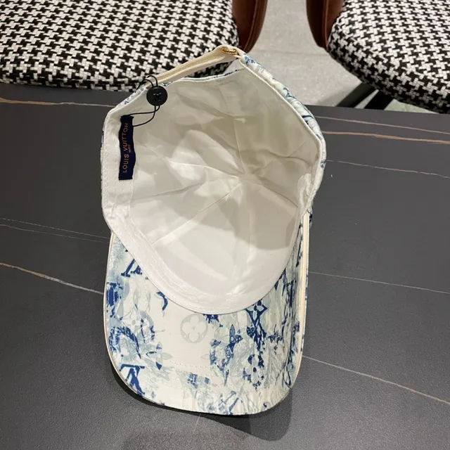 Louis Vuitton Floral Monogram Printed Baseball Cap 10