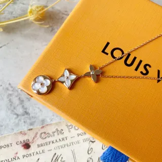 Louis Vuitton نمط زهري ثلاثي زهري قلادة