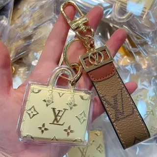 Louis Vuitton Gold Brown Miniature Structured Bag Monogrammed Handbag
