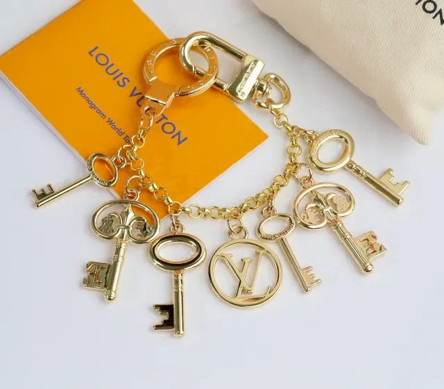 Louis Vuitton Gold Metal Multi-Charm Necklace 2