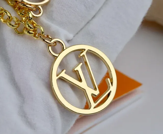 Louis Vuitton Gold Metal Multi-Charm Necklace 6