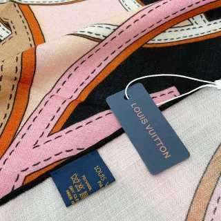 Louis Vuitton গ্রাফিক-প্রিন্ট বহুরঙা রেশম স্কার্ফ