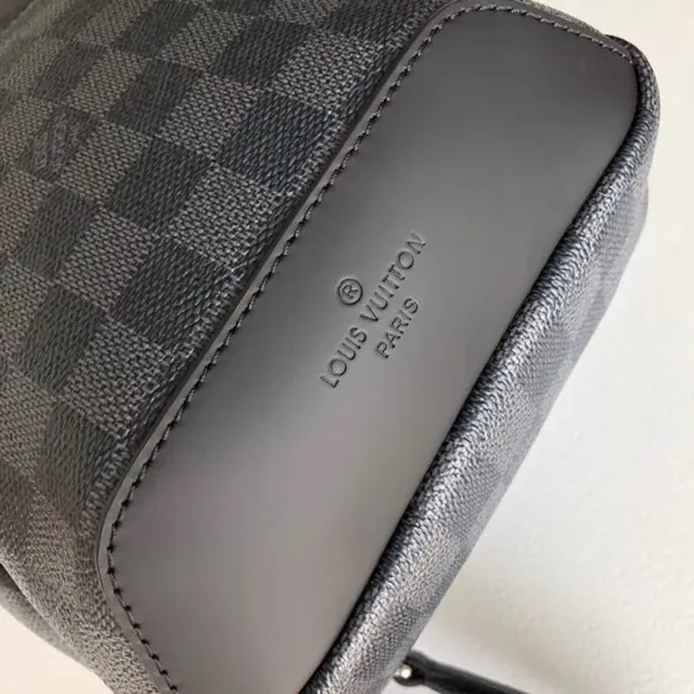 Louis Vuitton Gray Black Damier Graphite Checkerboard Canvas Structured Rectangular Silhouette Messenger Bag 7
