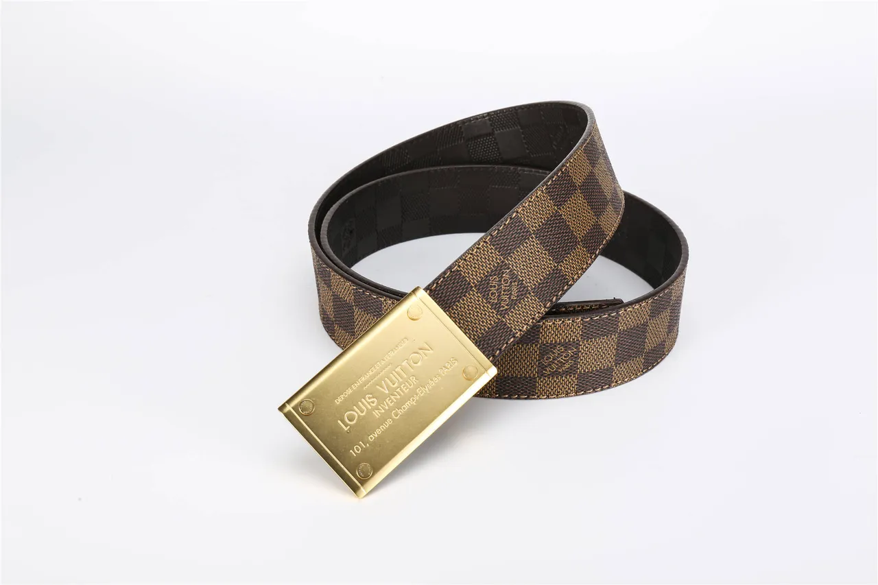 Louis Vuitton Inventeur Damier Ebène حزام جلدي 3