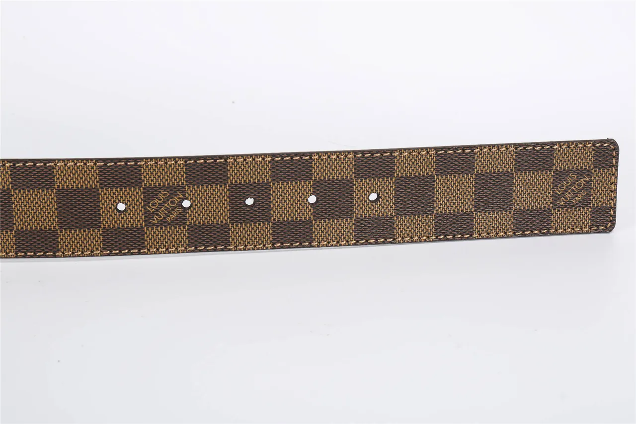 Louis Vuitton Inventeur Damier Ebène حزام جلدي 6