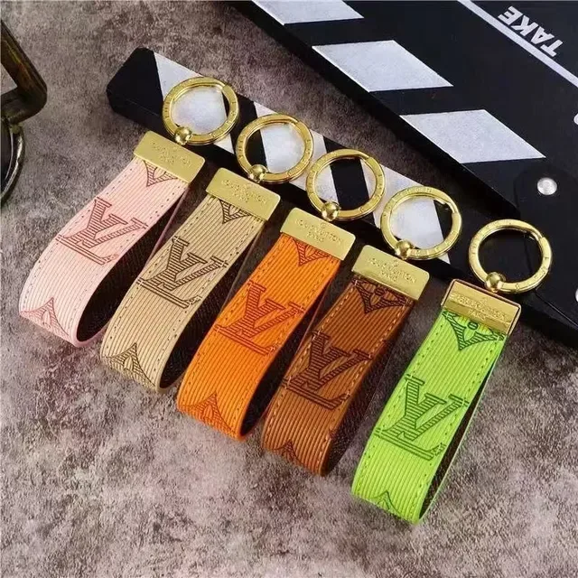 Louis Vuitton Key Holder Red Gold Embossed Monogram Textured Epi Leather Handbag 8