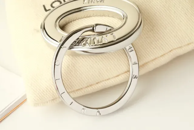 Louis Vuitton Key Holder Silver-Tone Metal Jewelry 5