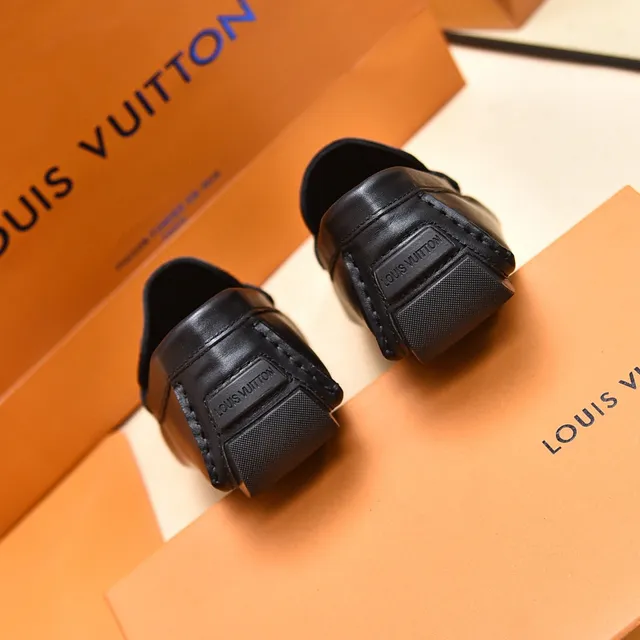 Louis Vuitton Loafer Black Damier Graphite Leather Loafers 2