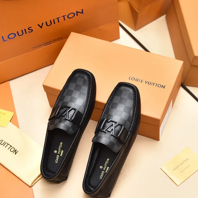 Louis Vuitton Loafer Black Damier Graphite Leather Loafers 3