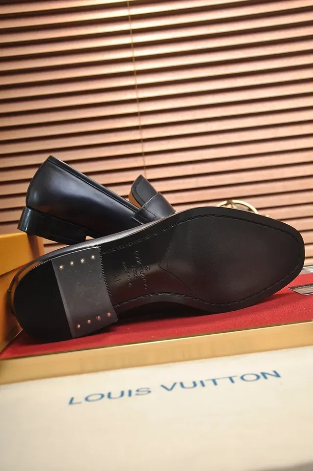 Louis Vuitton Loafer Black Leather Penny Loafer 3