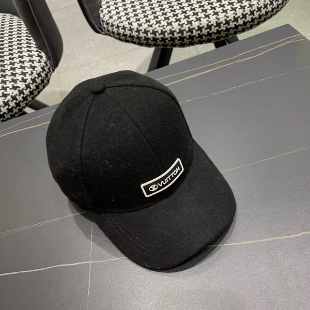 Louis Vuitton Logo Patch Wool Baseball Cap 7