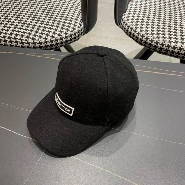 Louis Vuitton Logo Patch Wool Baseball Cap 8