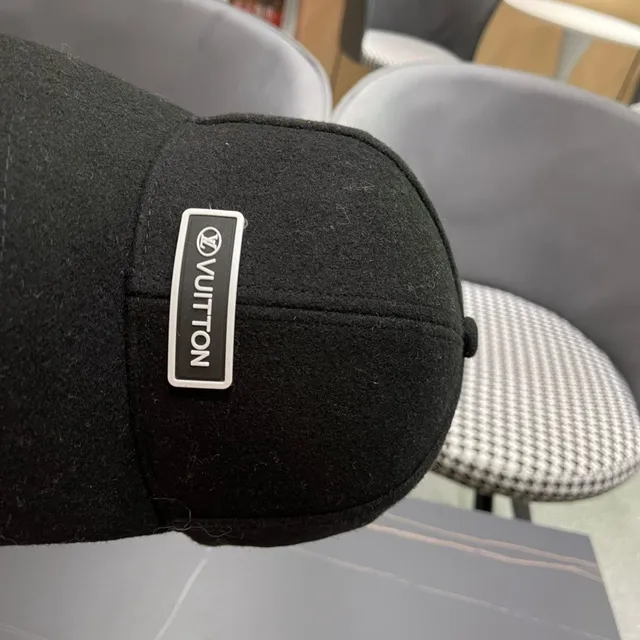 Louis Vuitton Logo Patch Wool Baseball Cap 10