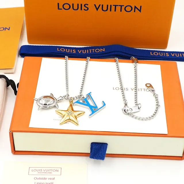 Louis Vuitton LV Aquatics Multi-Charm Enamel Pendant Necklace 3